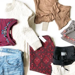 10 piece reseller box Anthropologie free people +